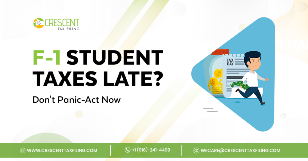 F-1 student filing US taxes late with IRS forms 8843 and 1040-NR explained