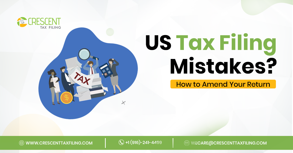 Taxpayer correcting a federal tax return using IRS Form 1040-X for amended tax filing